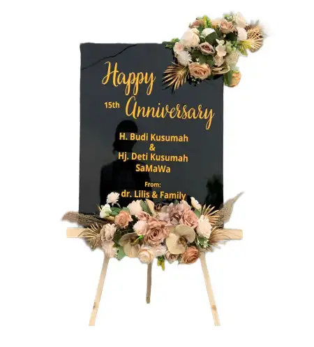 Papan Bunga Akrilik Bilalang Dua